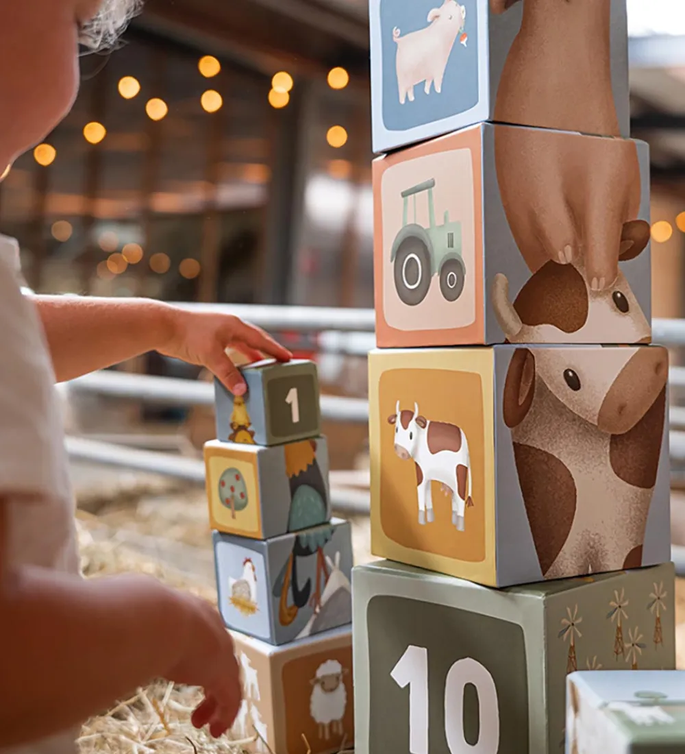 Little Dutch Stablelegetøj>Stabletårn - 10 Dele - Little Farm