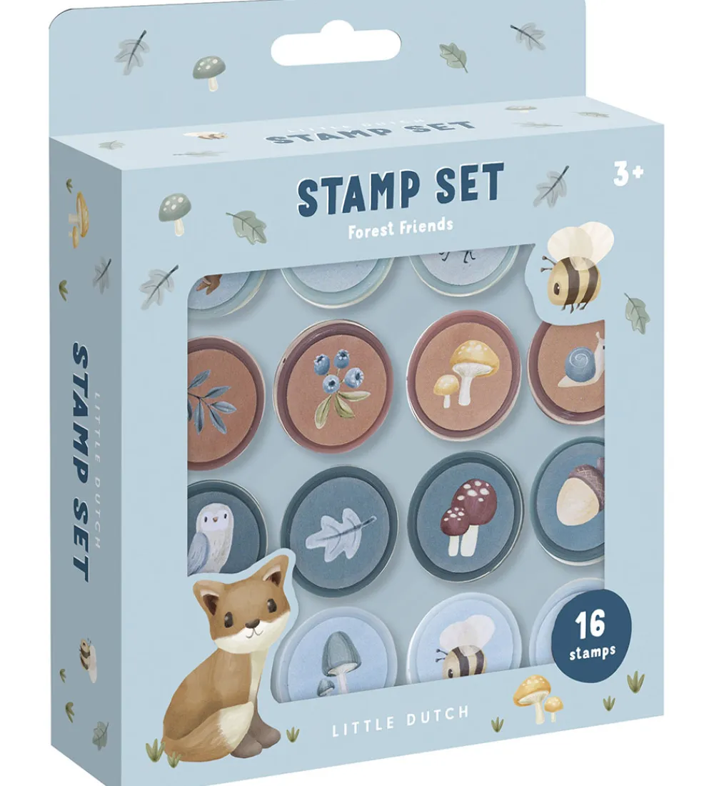 Little Dutch Kreasæt>Stempler - Selvfarvende - 16 Stk. - Forest Friends