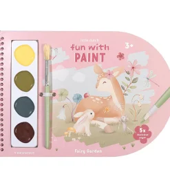 Little Dutch Kreativ Leg|Malebog>Vandfarve Malebog - Fairy Garden