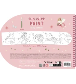 Little Dutch Kreativ Leg|Malebog>Vandfarve Malebog - Fairy Garden