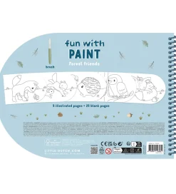 Little Dutch Kreativ Leg|Malebog>Vandfarve Malebog - Forest Friends