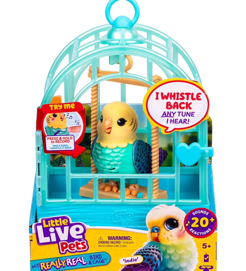 Little Live Pets Figurer>- My Really Real Bird & Cage - Indie