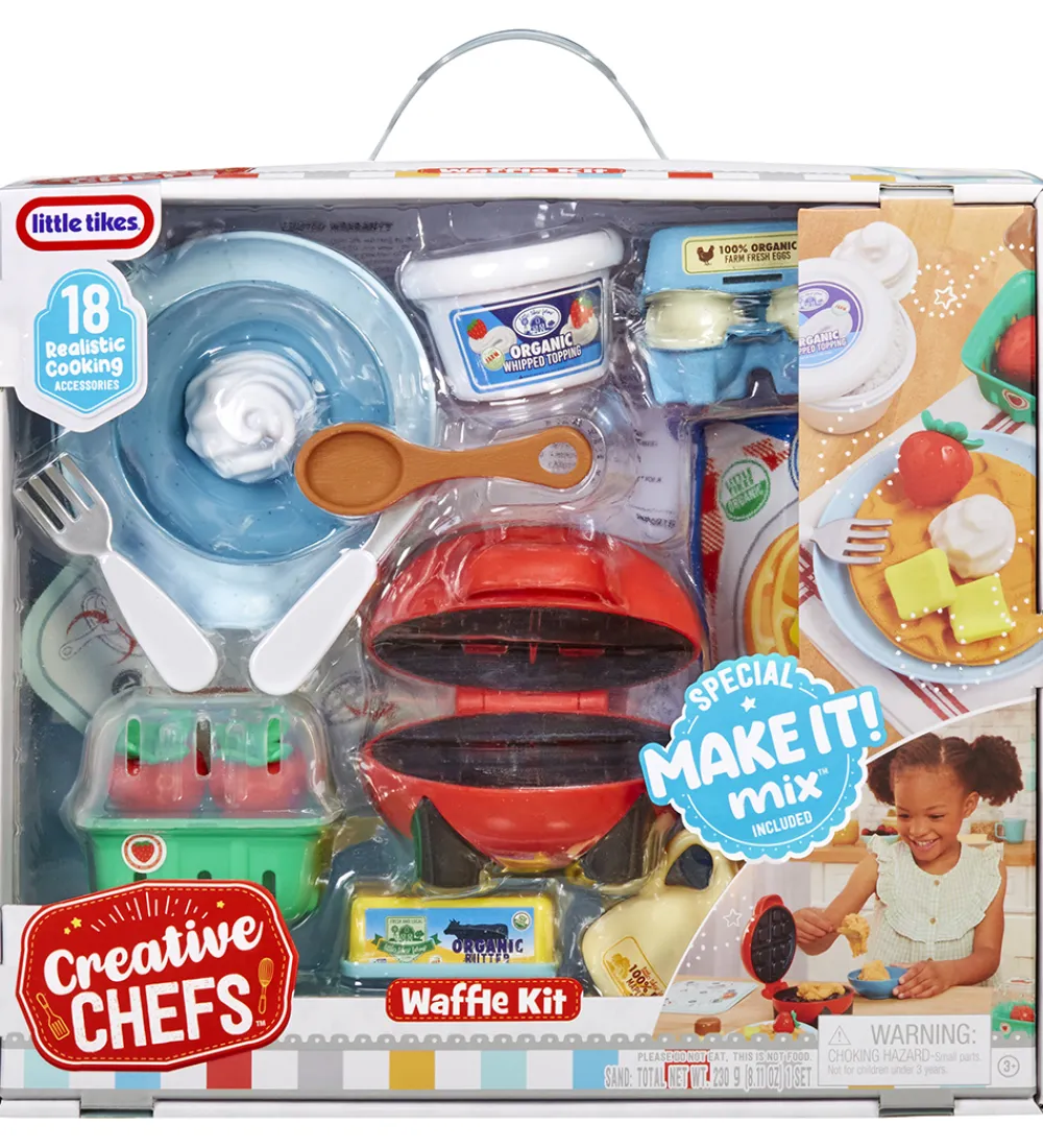 Little Tikes Rolleleg|Legemad>Legemad - Creative Chefs - 18 Dele - Vaffelsæt