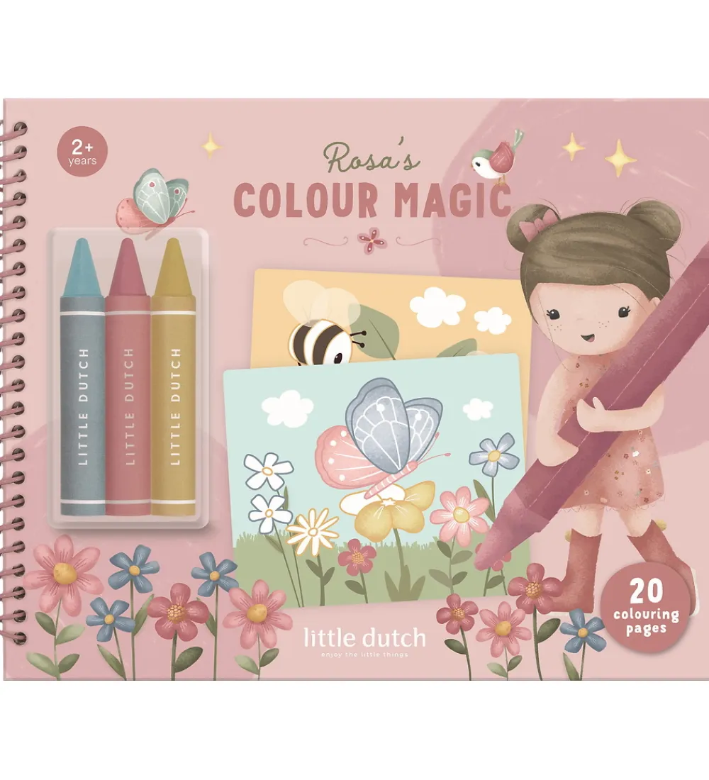Little Dutch Malebog|Kreativ Leg>Litttle Dutch Malebog - Rosa