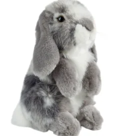 Living Nature Bamser>Bamse - 18x14 cm - Siddende Kanin - Grå