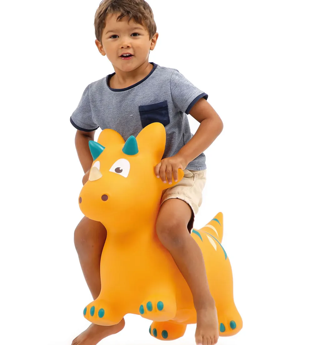 Ludi Tumledyr|Motorisk Legetøj>Hoppedyr - Dino - Orange