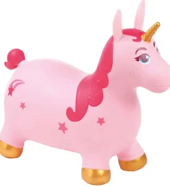 Ludi Tumledyr|Motorisk Legetøj>Hoppedyr - Enhjørning - Pink/Guld