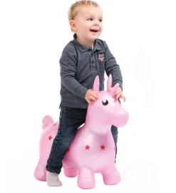 Ludi Tumledyr>Hoppedyr - Enhjørning - Rosa