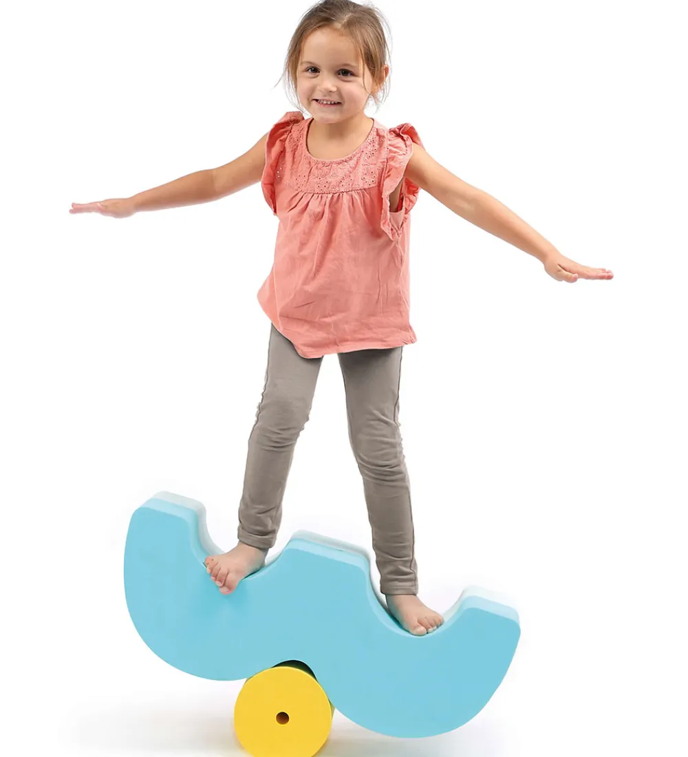 Ludi Tumledyr|Motorisk Legetøj>Motorikklodser - Skum - Blå/Gul