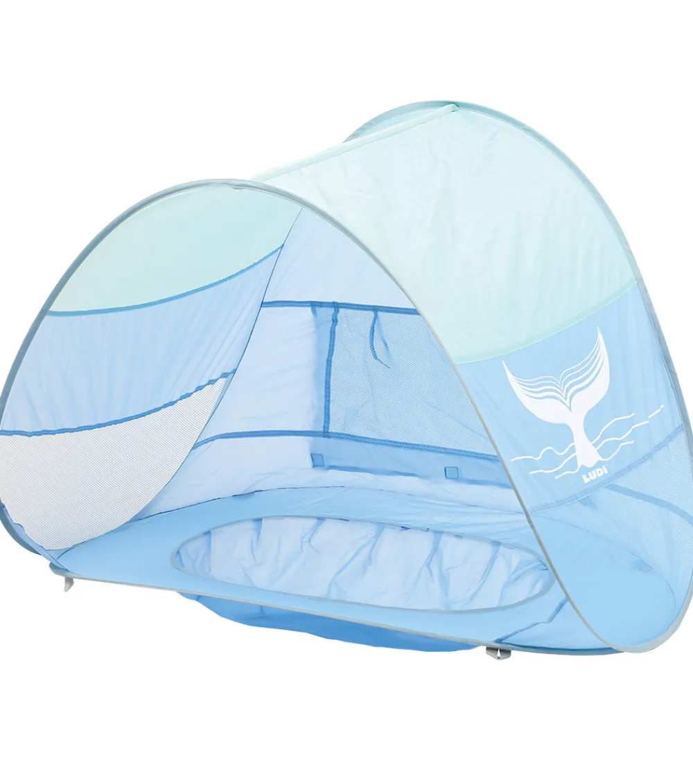 Ludi Legetelte>Skyggetelt - UV50 - 115x80 cm - Blå/Mint