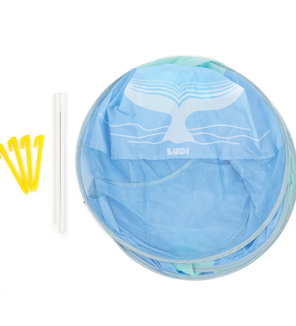 Ludi Legetelte>Skyggetelt - UV50 - 115x80 cm - Blå/Mint