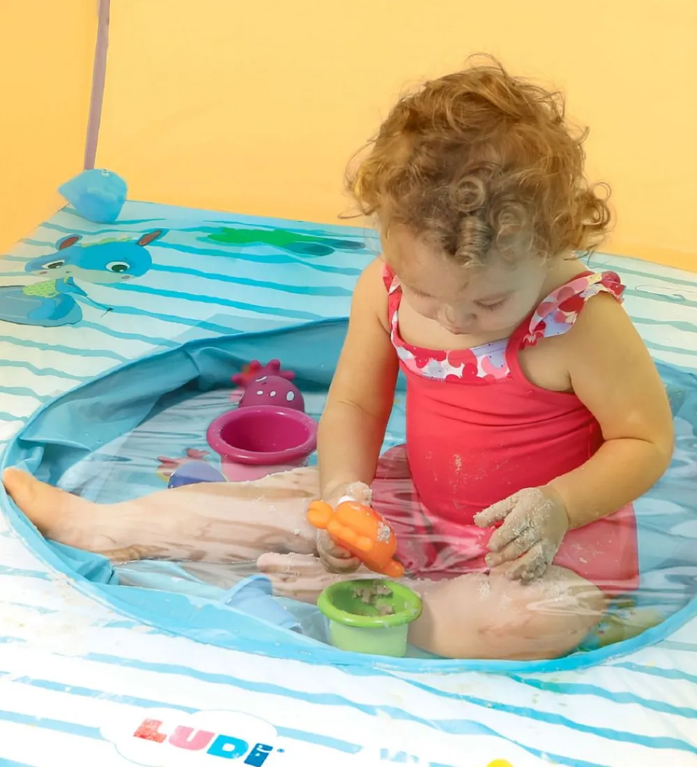 Ludi Legetelte|Badebassin>Skyggetelt m. Bassin - UV 50+ - Gul