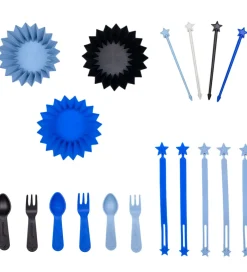 Lunch Punch Halloween>Madpakketilbehør - Bento Fun - 18 Dele - Electric Bl