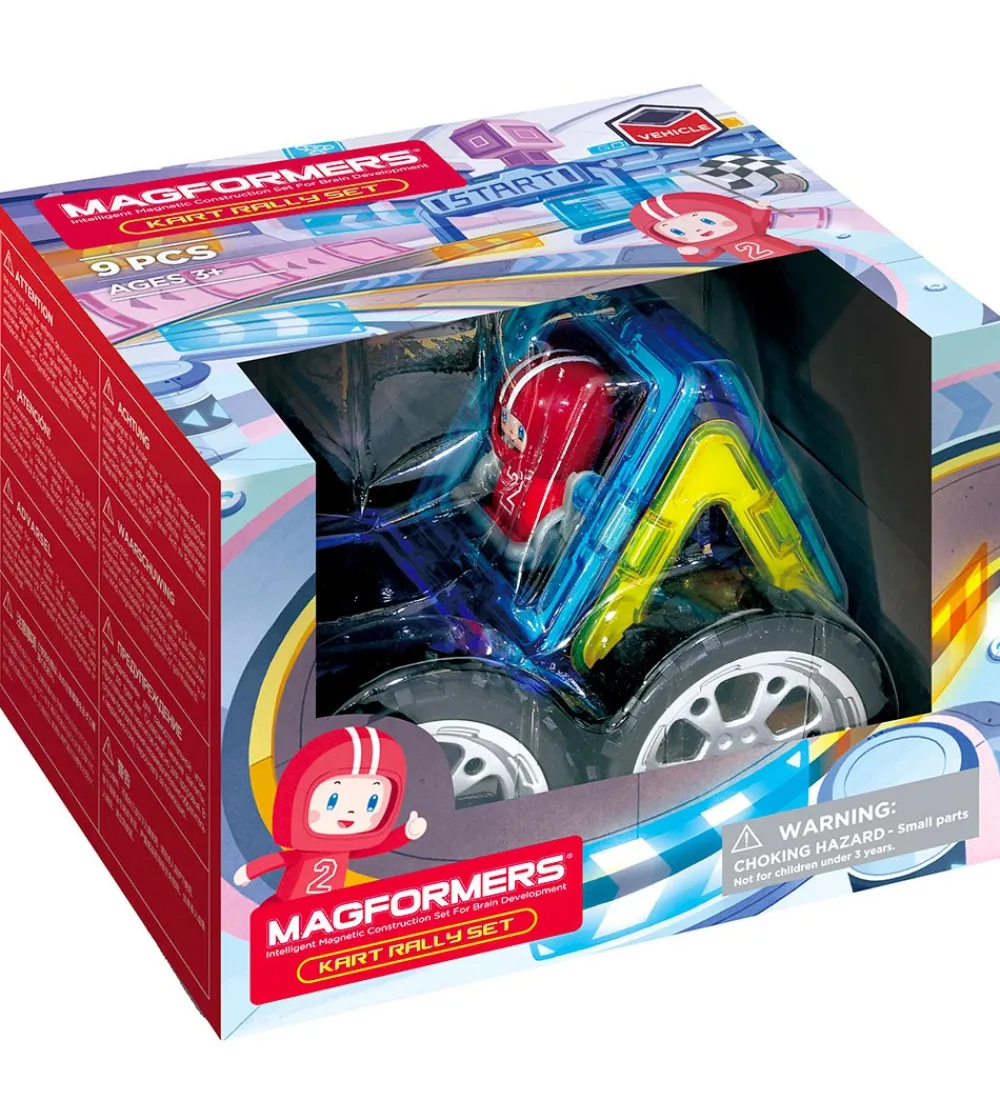 Magformers Magnetlegetøj>Magnetsæt - 9 stk - Kart Rally