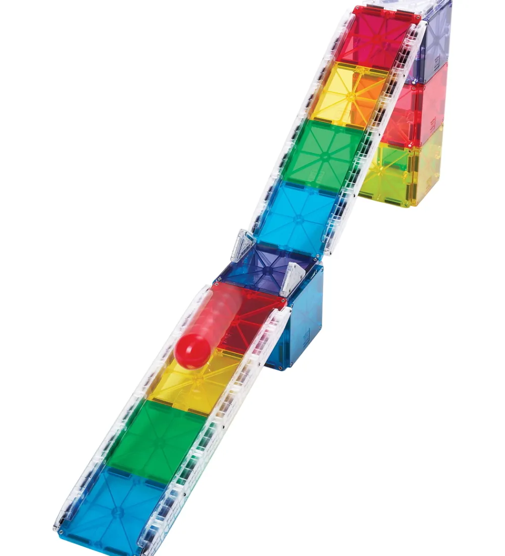 Magna-Tiles Magnetlegetøj|Konstruktionslegetøj>Magnetsæt - 33 Dele - Small Rail Racer + MicroMAGS