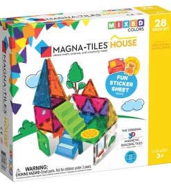 Magna-Tiles Magnetlegetøj>Magnetsæt - 28 Dele - Hus