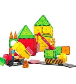 Magna-Tiles Konstruktionslegetøj|Magnetlegetøj>Magnetsæt - 50 Dele - Builder XL + MicroMAGS