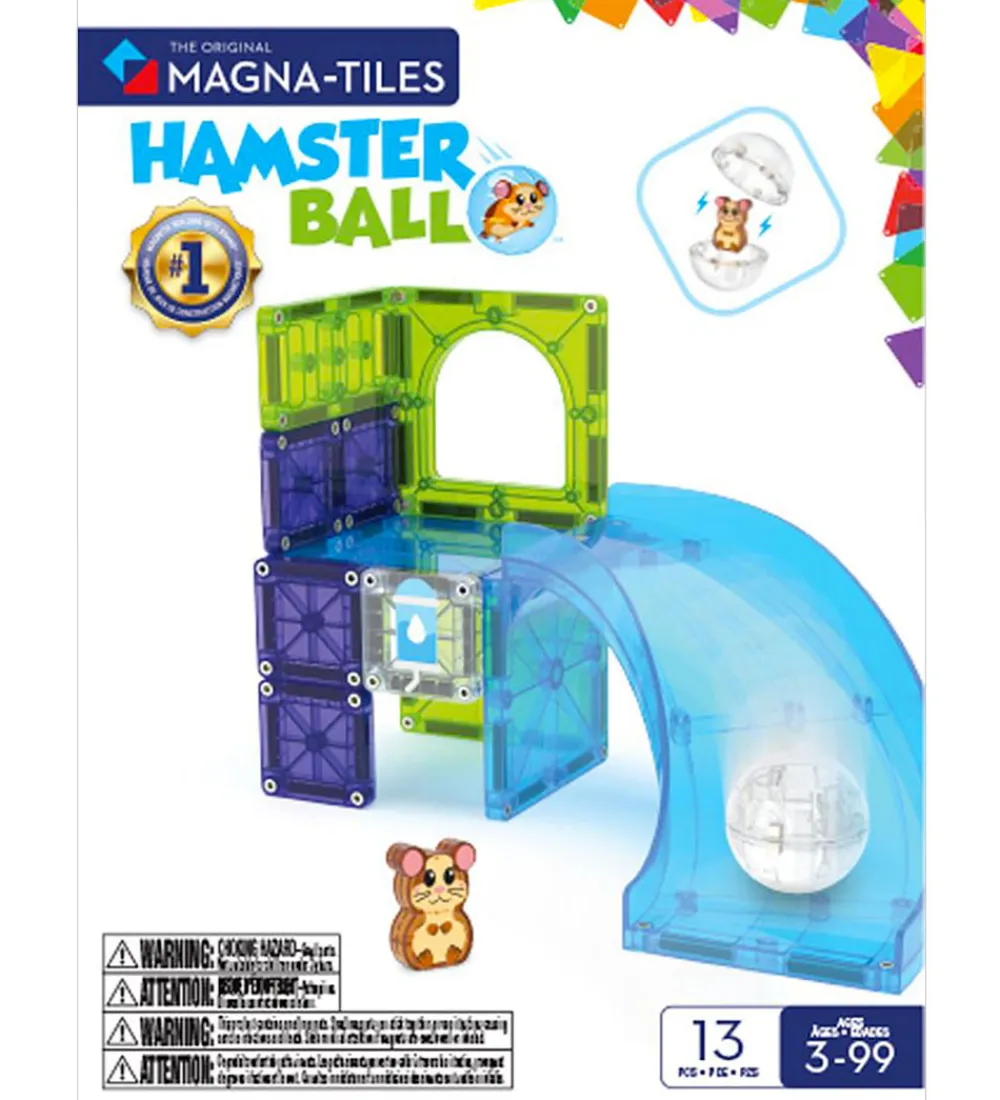 Magna-Tiles Magnetlegetøj|Konstruktionslegetøj>Magnetsæt - 13 Dele - Hamster Wheel + MicroMAGS