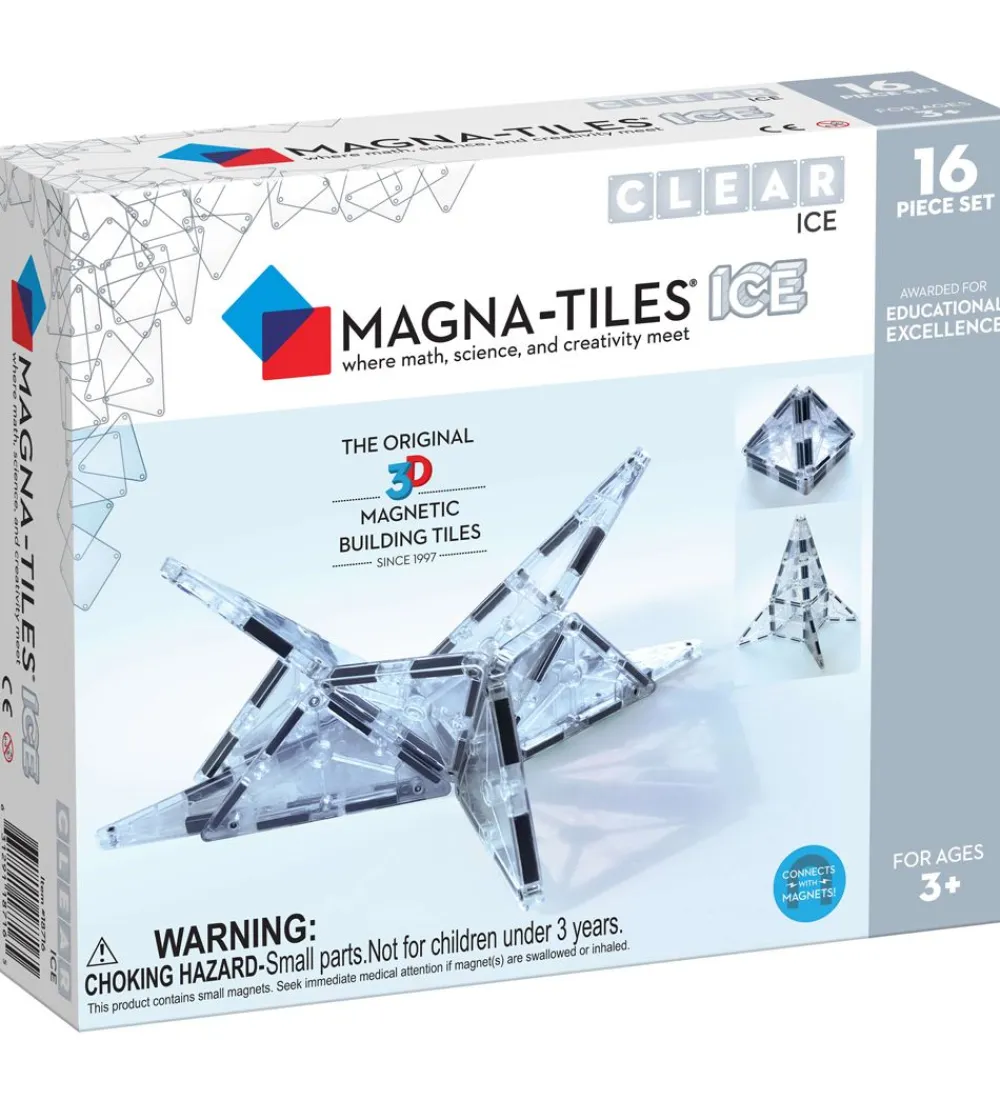 Magna-Tiles Magnetlegetøj>Magnetsæt - 16 Dele - Is