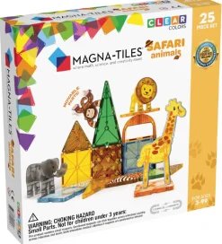 Magna-Tiles Magnetlegetøj>Magnetsæt - 25 Dele - Safaridyr