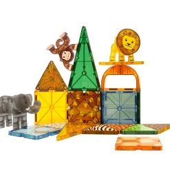 Magna-Tiles Magnetlegetøj>Magnetsæt - 25 Dele - Safaridyr