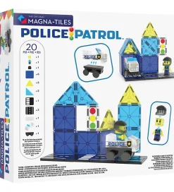 Magna-Tiles Magnetlegetøj|Konstruktionslegetøj>Magnetsæt - 20 Dele - Police Patrol