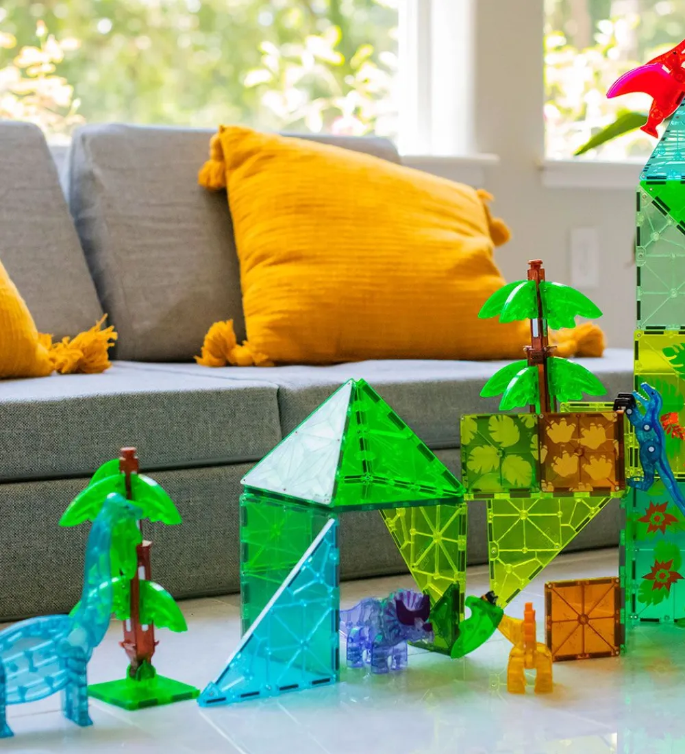 Magna-Tiles Magnetlegetøj>Magnetsæt - 50 Dele - Dino World XL
