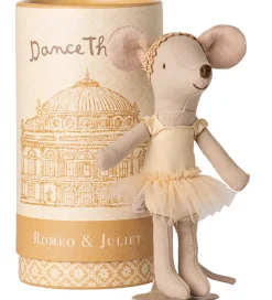 Maileg Dukker Og Tilbehør>Balletdanser Mus m. Stativ - Julie - Storesøster - Beige