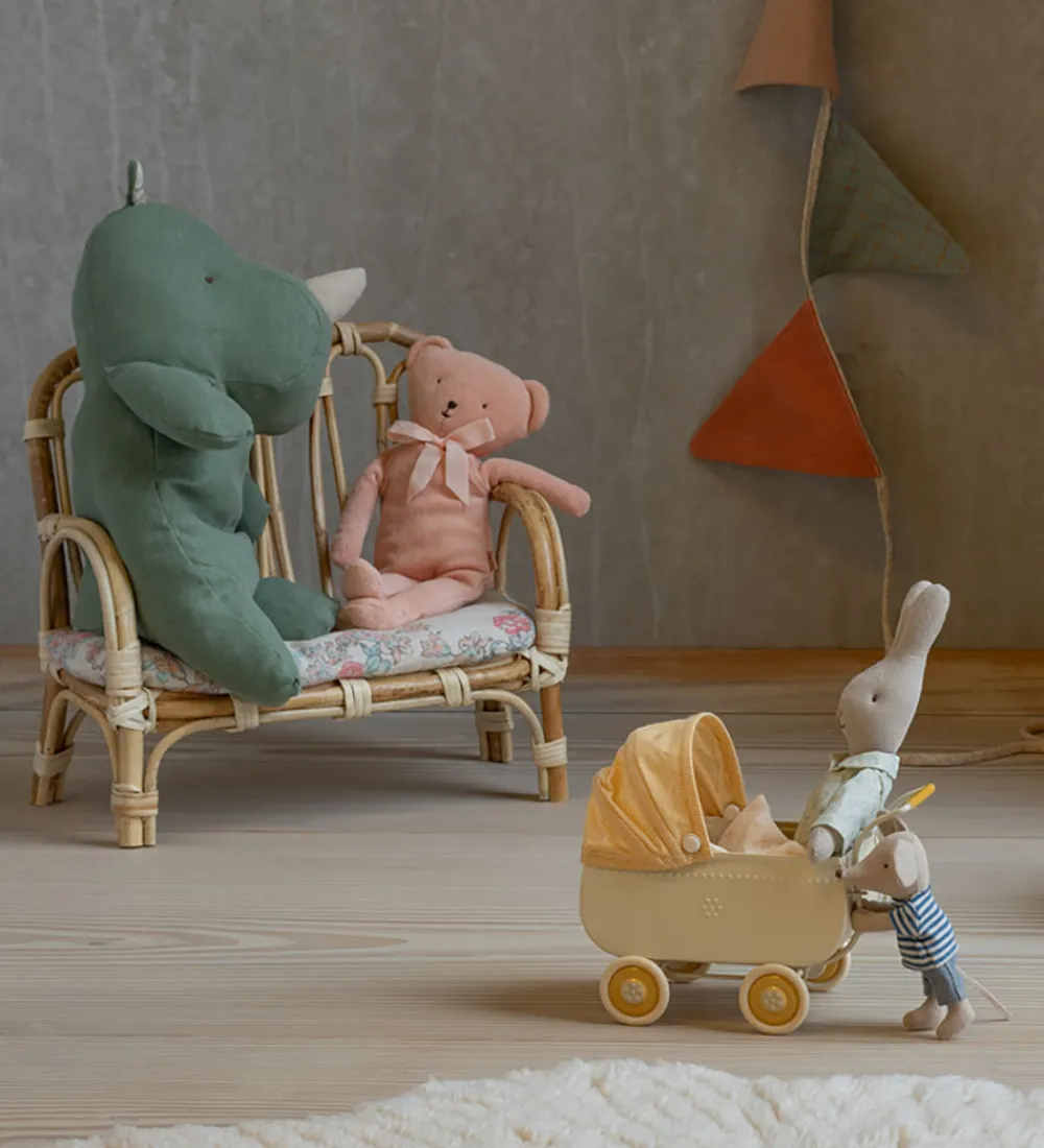 Maileg Bamser>Bamse - Safari Friends - Næsehorn - Medium - Salviegrøn