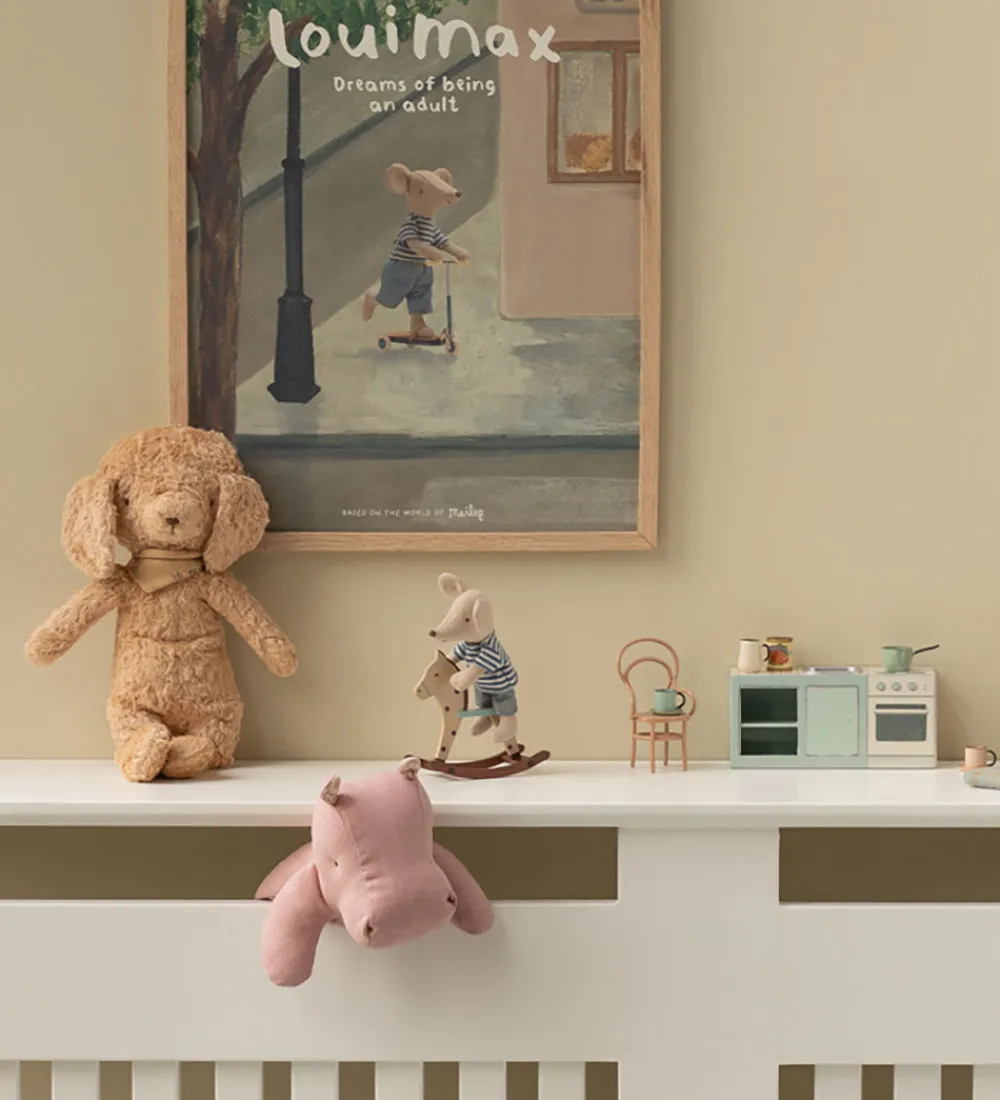 Maileg Bamser>Bamse - Safari Friends - Flodhest - Lille - Rosa