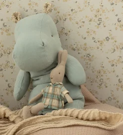 Maileg Bamser>Bamse - Safari Friends - Flodhest - Medium - Blå/Grå