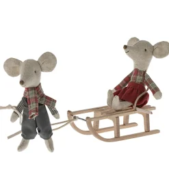 Maileg Dukker Og Tilbehør>Dukketilbehør - Slæde - Træ - Mus