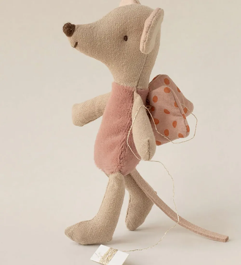 Maileg Dukker Og Tilbehør>Fe-mus - Lillesøster - Rosa