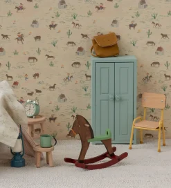 Maileg Dukker Og Tilbehør>Gyngehest - Mus - Mørk Brun