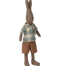 Maileg Dukker Og Tilbehør>Hare - Skjorte og Shorts - Str. 2 - Brun