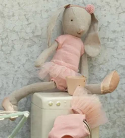 Maileg Dukker Og Tilbehør>Kanin - Balletdragt Og Tylskørt - Str. 2 - Rosa