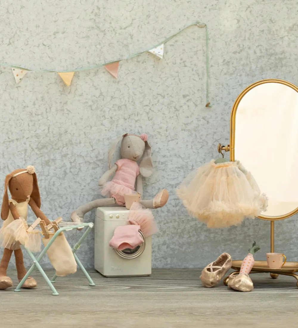 Maileg Dukker Og Tilbehør>Kanin - Balletdragt Og Tylskørt - Str. 2 - Creme