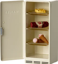 Maileg Dukker Og Tilbehør>Køleskab - Mus - Råhvid