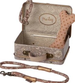 Maileg Dukker Og Tilbehør>Kuffert m. Hundetilbehør - Rose