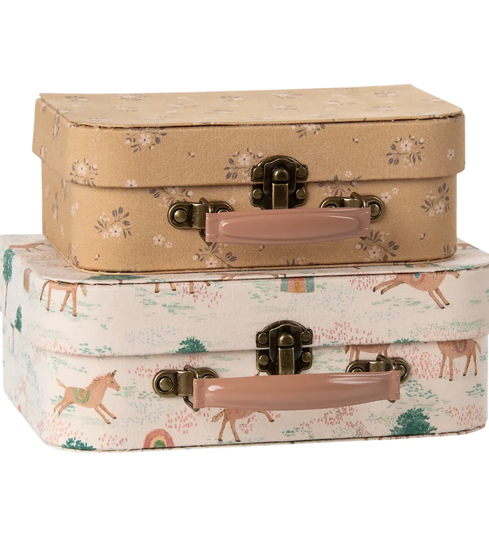 Maileg Legekufferter|Rolleleg>Kuffertsæt - 2 stk. - Enhjørning