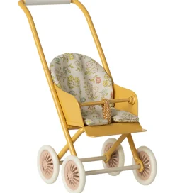 Maileg Dukker Og Tilbehør>Miniature Klapvogn - Mikro - Gul