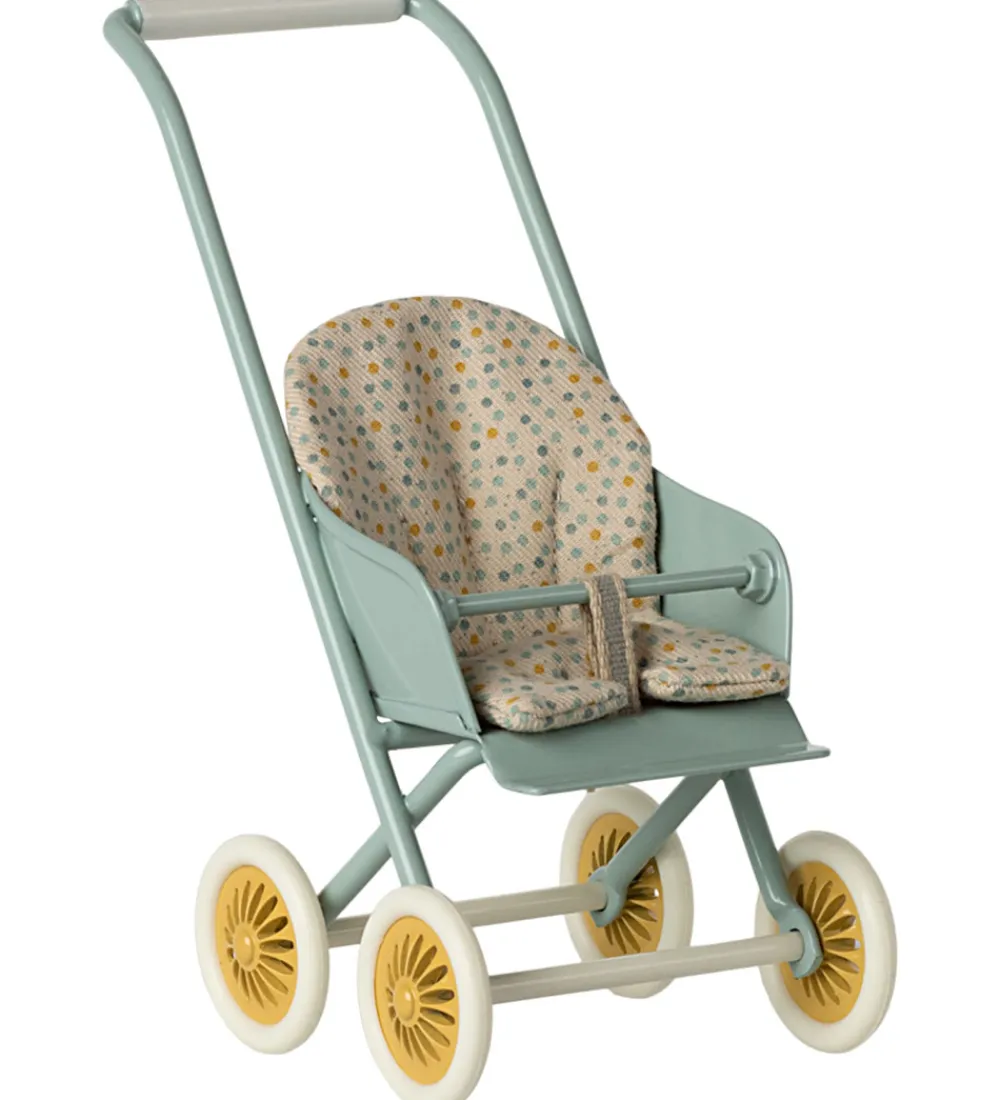 Maileg Dukker Og Tilbehør>Miniature Klapvogn - Mikro - Mint
