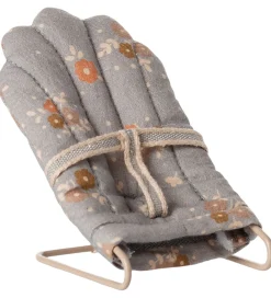 Maileg Dukker Og Tilbehør>Miniature Skråstol - My - Blå m. Blomster