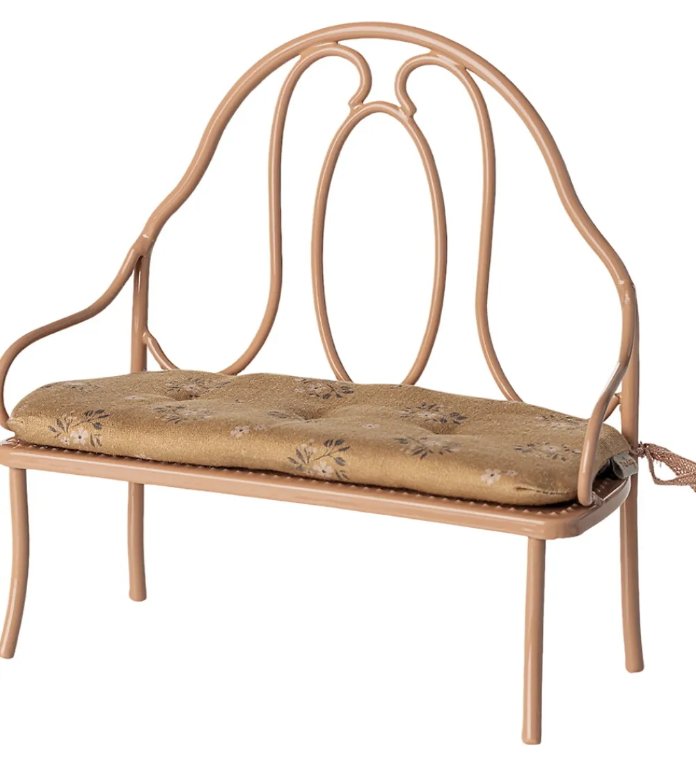 Maileg Dukker Og Tilbehør>Miniature Vintage Bænk - Mini - Rosa