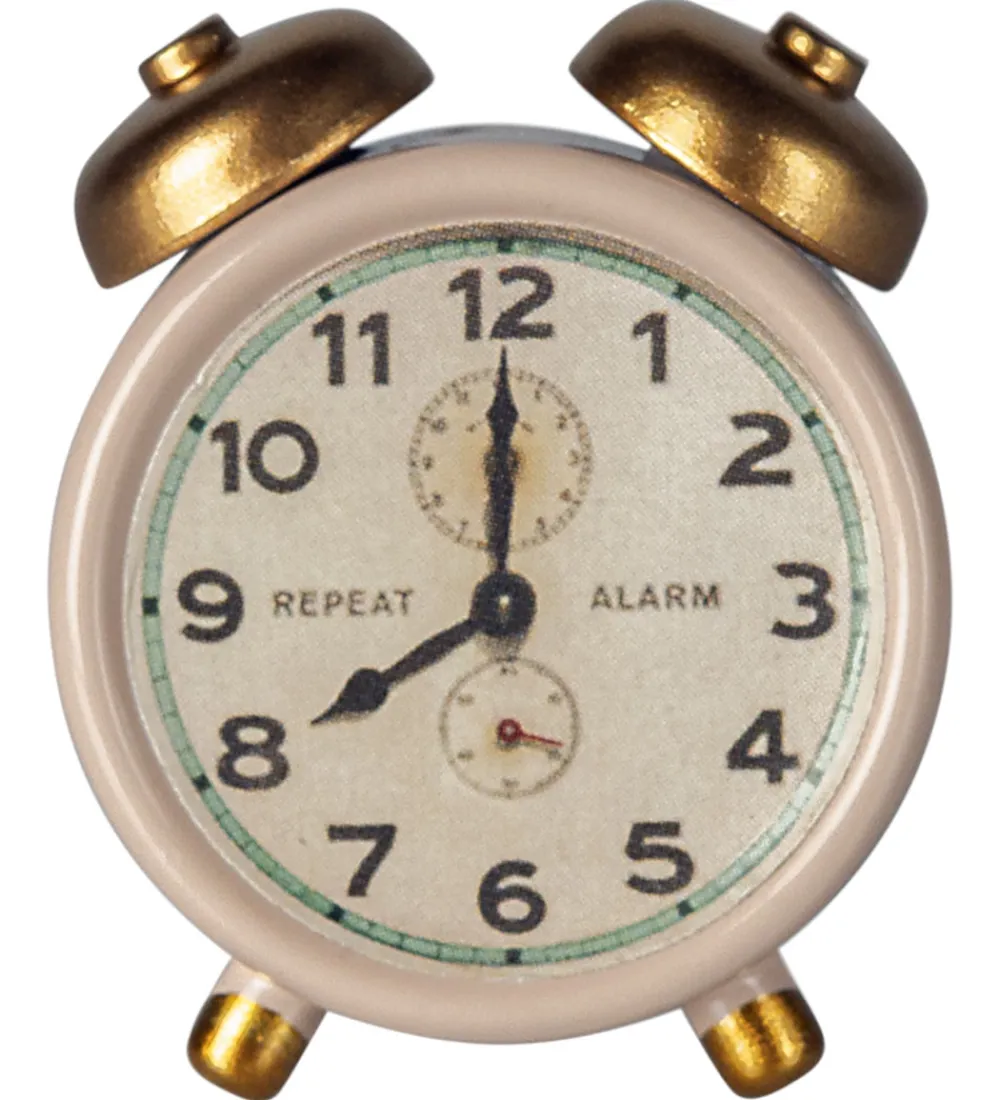 Maileg Dukker Og Tilbehør>Miniature Vækkeur - Mus - Pudder