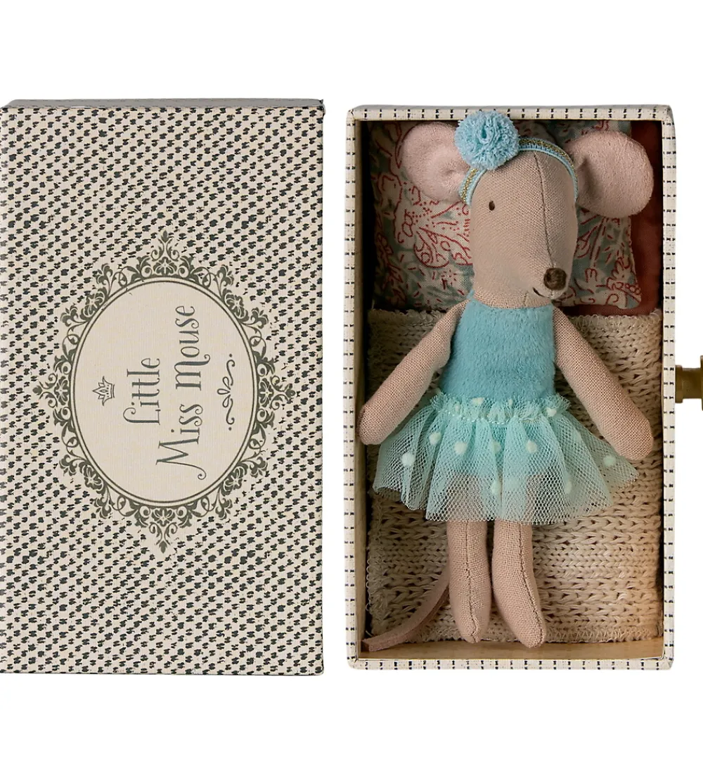 Maileg Dukker Og Tilbehør>Mus - Lillesøster - Dansemus i Seng