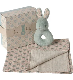 Maileg Gribelegetøj|Babylegetøj>Ranglesæt - Harerangle/Stofble- Mint