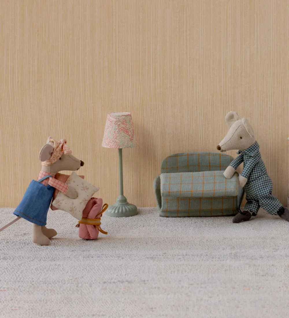 Maileg Dukker Og Tilbehør>Vintage Gulvlampe - Mus - Mint