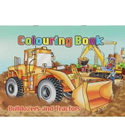 Carioca Malebog>Malebog - Bulldozers & Tractors Colouring Book - 16 Sider