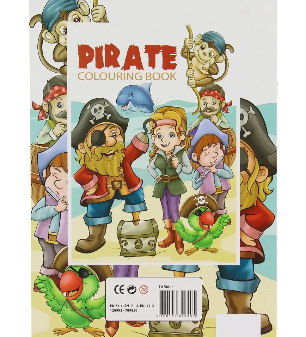 Carioca Malebog>Malebog - Pirate Colouring Book - 16 Sider